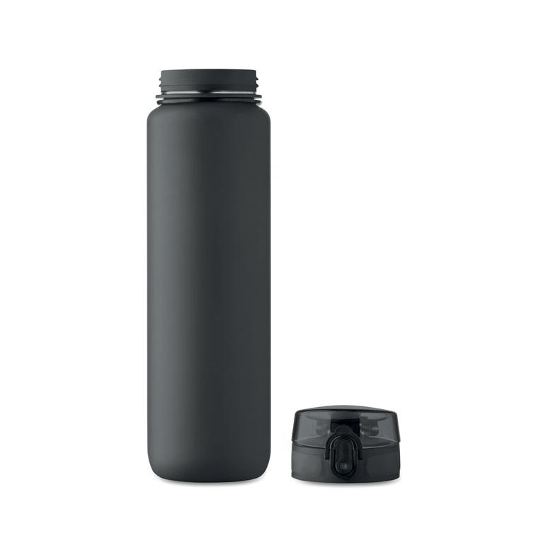 Sticlă sport din RPET Isforden Mark, 1 L Negru