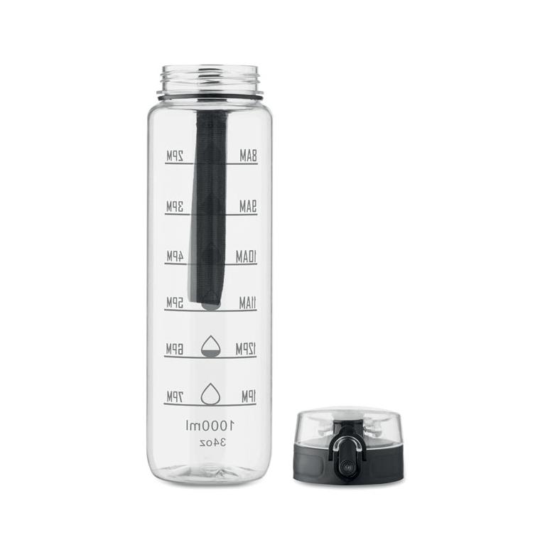 Sticlă sport din RPET Isforden Mark, 1 L Transparent