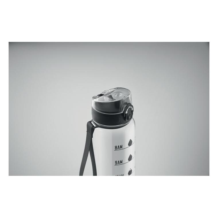 Sticlă sport din RPET Isforden Mark, 1 L Transparent