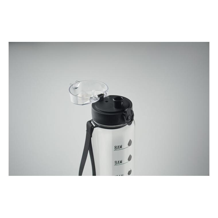 Sticlă sport din RPET Isforden Mark, 1 L Transparent