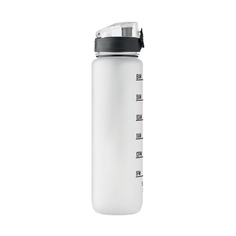 Sticlă sport din RPET Isforden Mark, 1 L Alb transparent