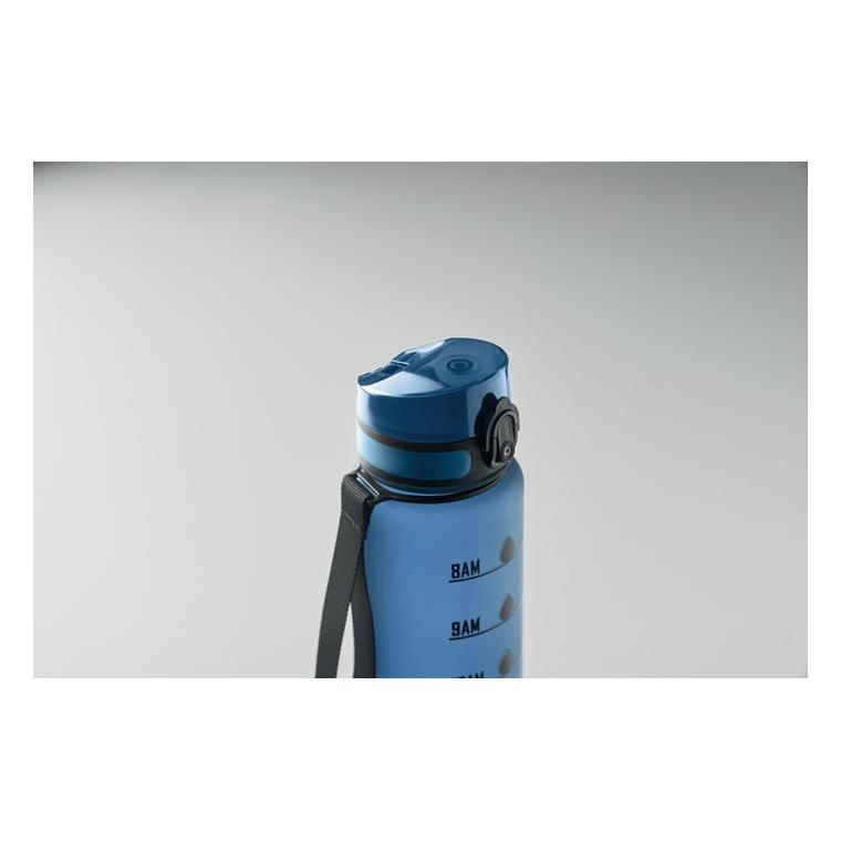 Sticlă sport din RPET Isforden Mark, 1 L Albastru deschis transparent