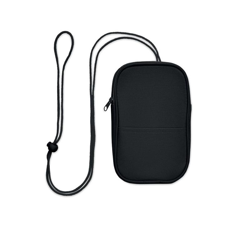 Borsetă crossbody din RPET Korovin Pouch Negru