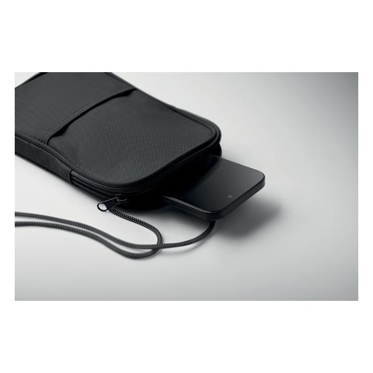 Borsetă crossbody din RPET Korovin Pouch Negru