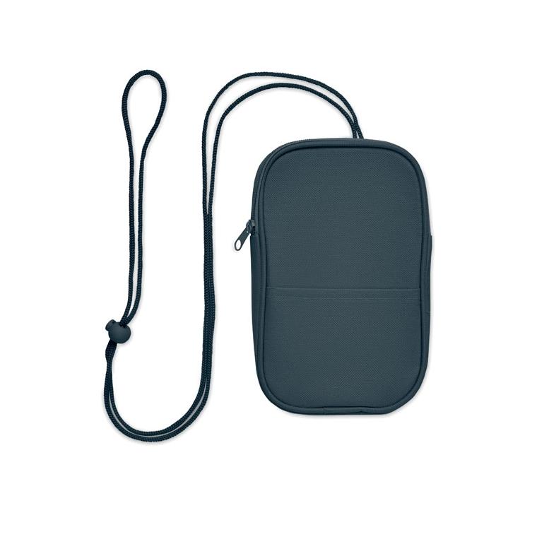 Borsetă crossbody din RPET Korovin Pouch Albastru