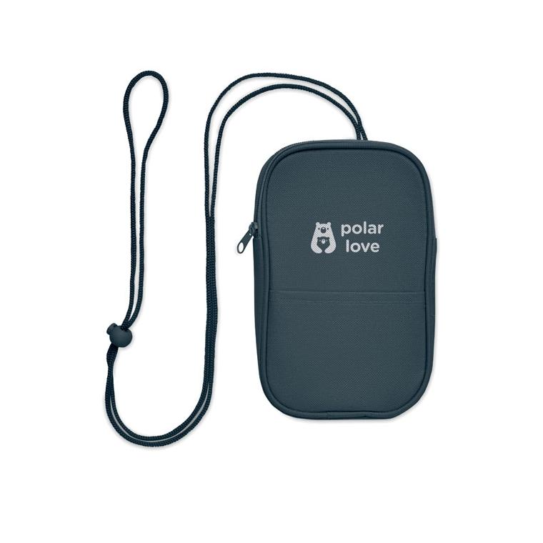 Borsetă crossbody din RPET Korovin Pouch Albastru