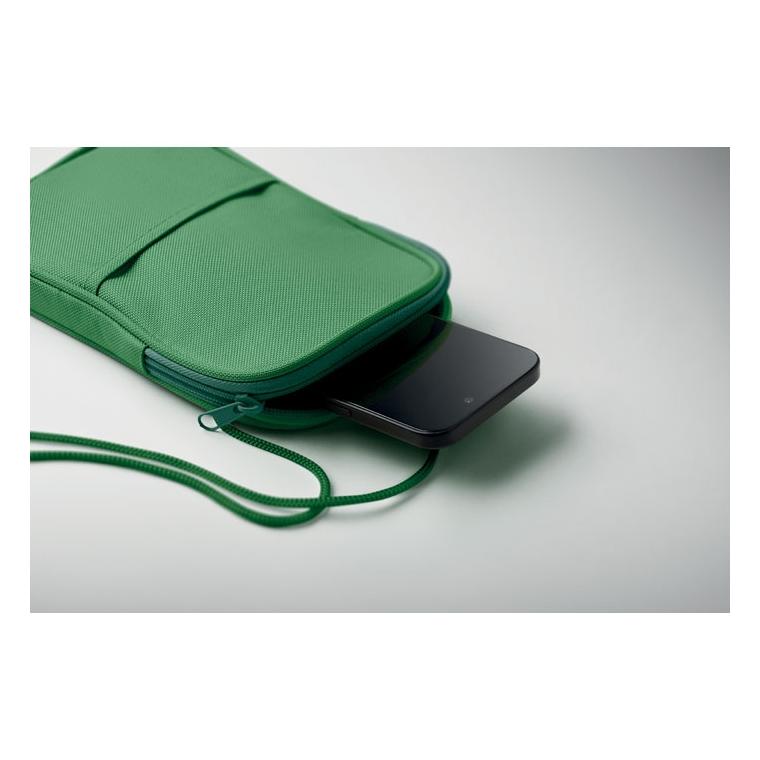 Borsetă crossbody din RPET Korovin Pouch Verde