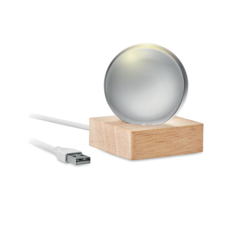 Glob de sticlă cu LED Light