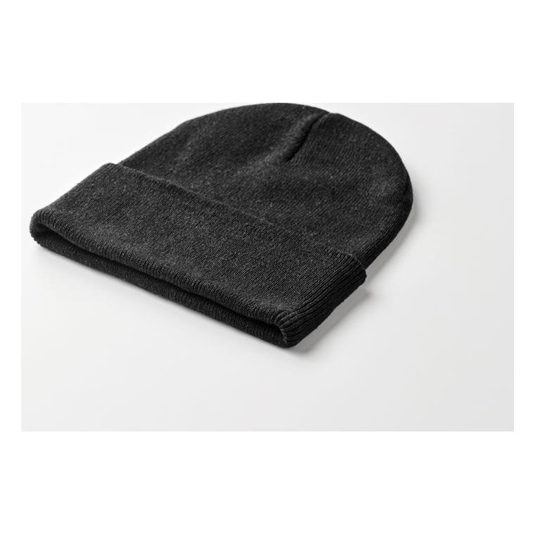 Căciulă tricotată cu manșetă Beanix Negru