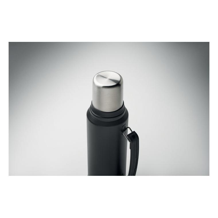 Sticlă cu perete dublu Nyima, 1 L Negru