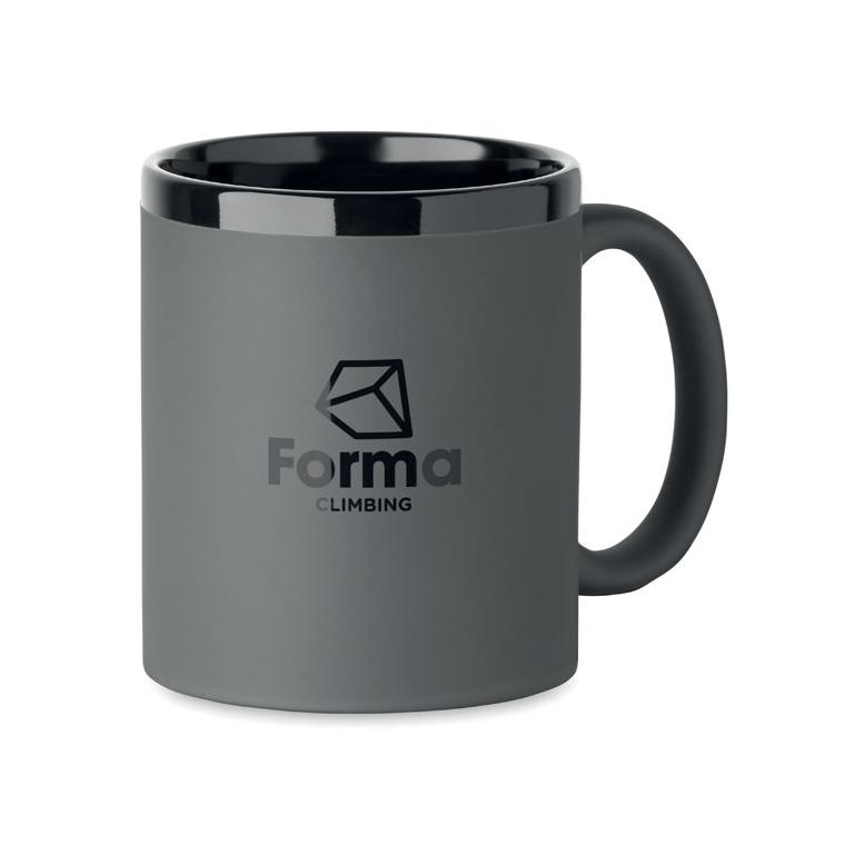 Cană ceramică pentru gravură laser Ruby, 300 ml Gri închis