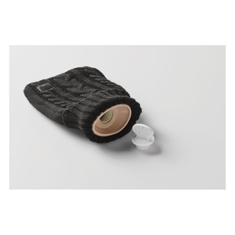 Sticlă pentru apă caldă Toasty, 400 ml Negru