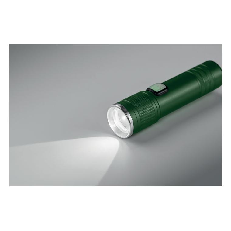 Lanternă COB reîncărcabilă Flashra Verde Inchis