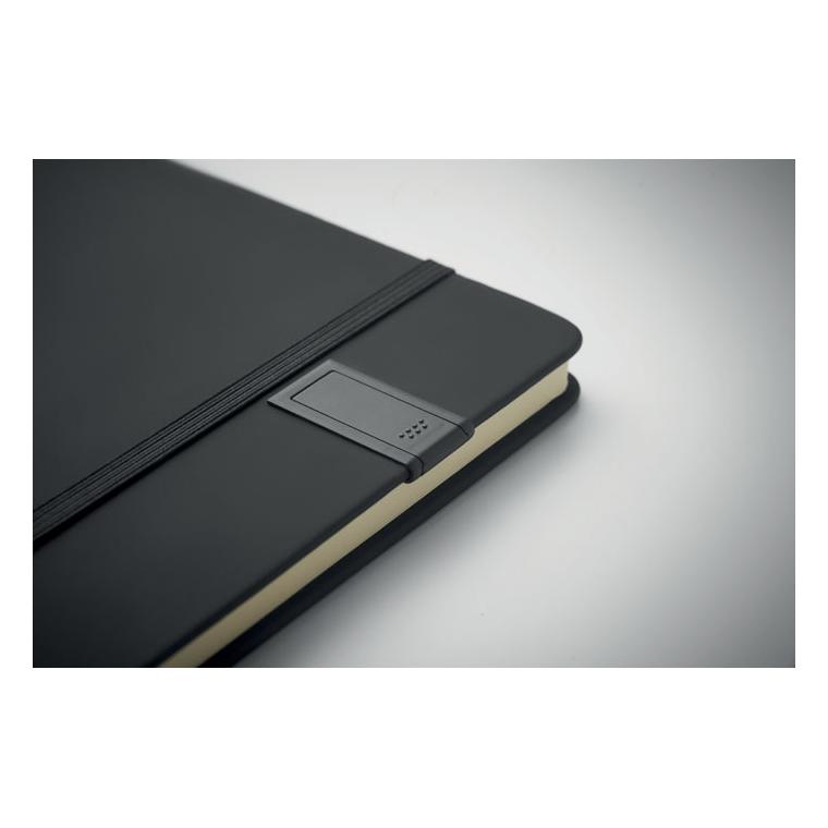 Notebook A5 cu USB integrat Usbnote Negru