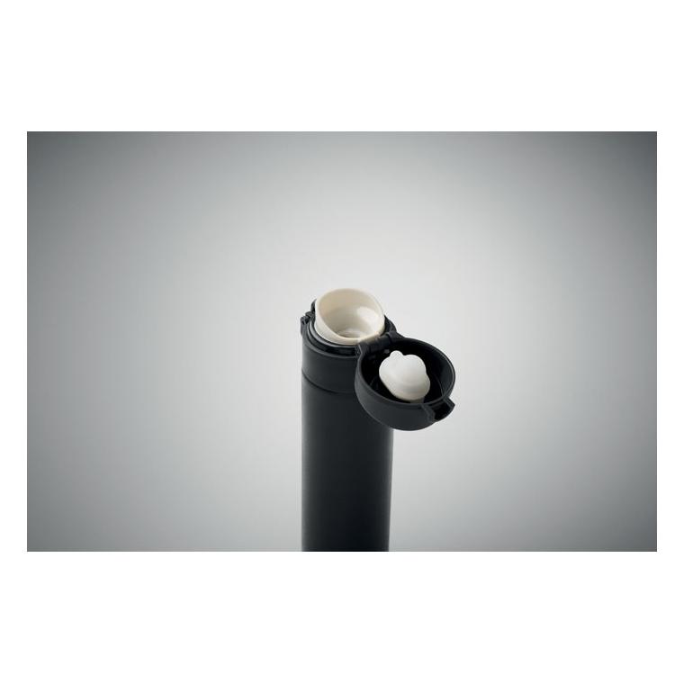 Sticlă cu perete dublu Bots, 300 ml Negru