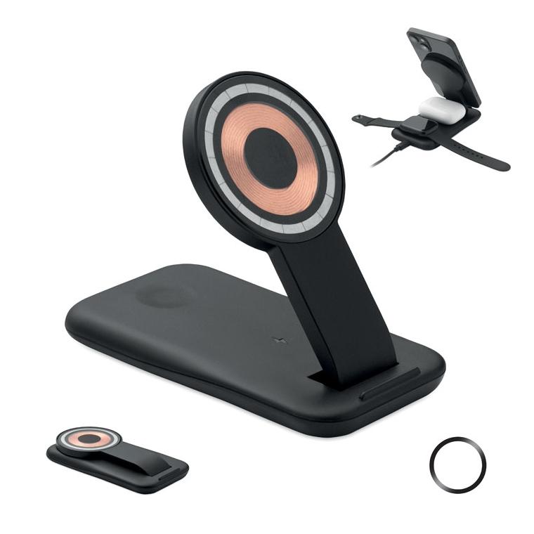 Încărcător wireless 3 în 1 Pendoless, 15W