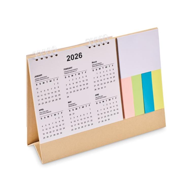 Calendar de birou cu memopad Calendoo