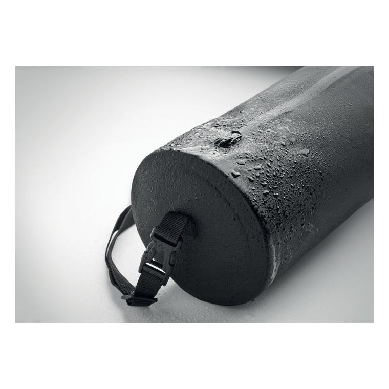 Geantă sport din RPET 300D Brenna Tube Negru