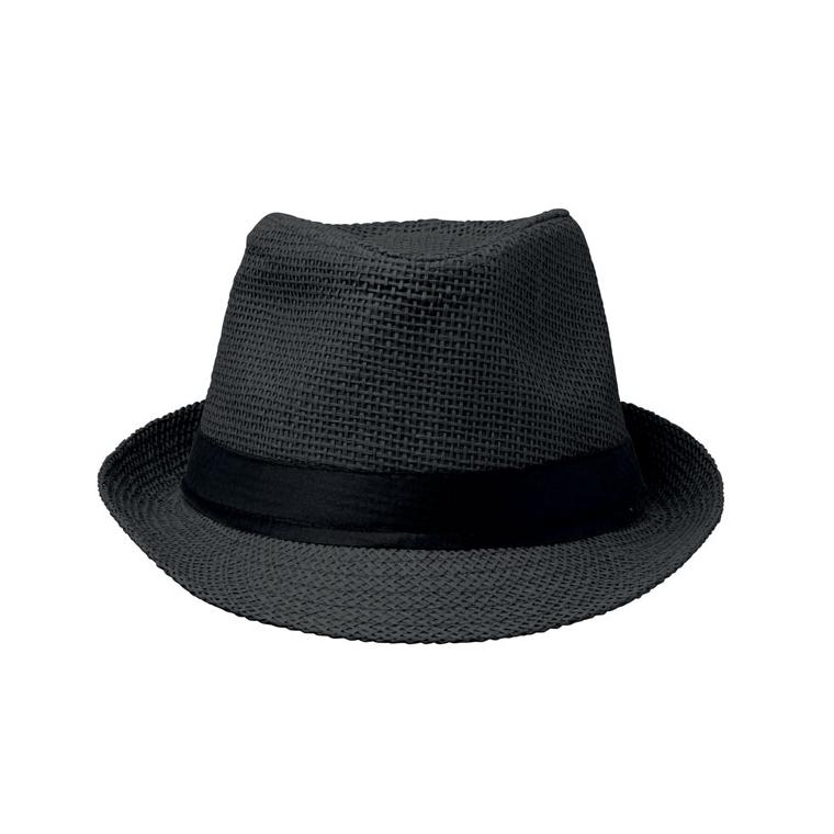 Pălărie din paie de hârtie Boowie Negru