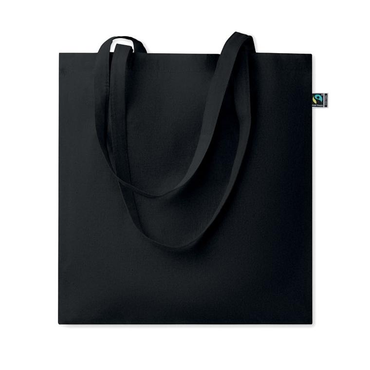 Sacoșă Fairtrade Osole+ Colour, 180 g/m² Negru