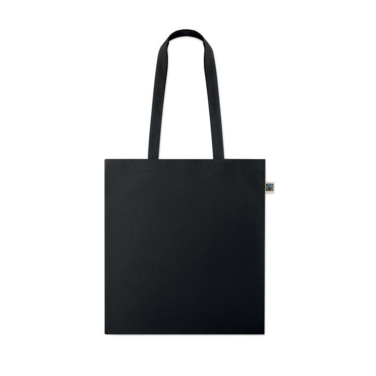 Sacoșă Fairtrade Osole+ Colour, 180 g/m² Negru