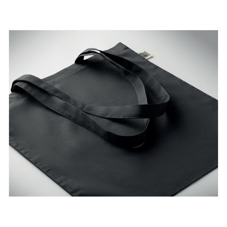Sacoșă Fairtrade Osole+ Colour, 180 g/m² Negru