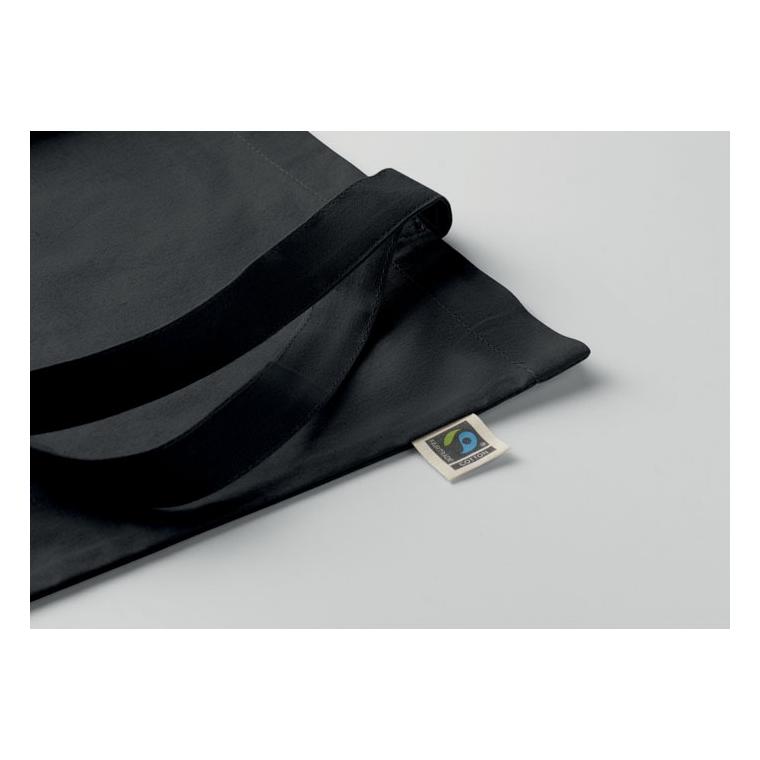 Sacoșă Fairtrade Osole+ Colour, 180 g/m² Negru