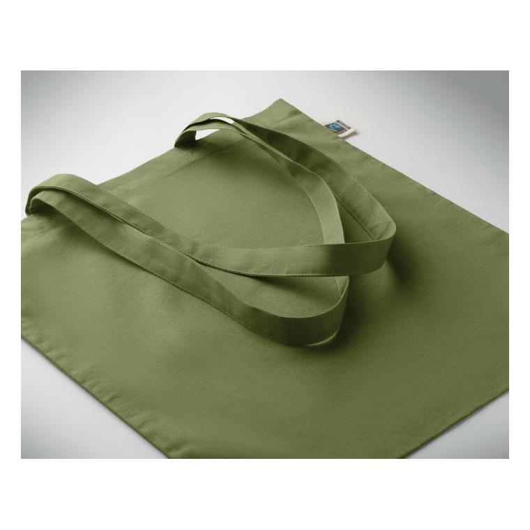 Sacoșă Fairtrade Osole+ Colour, 180 g/m² Verde Inchis