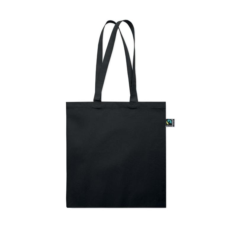 Sacoșă Fairtrade Osole++ Colour, 180 g/m² Negru