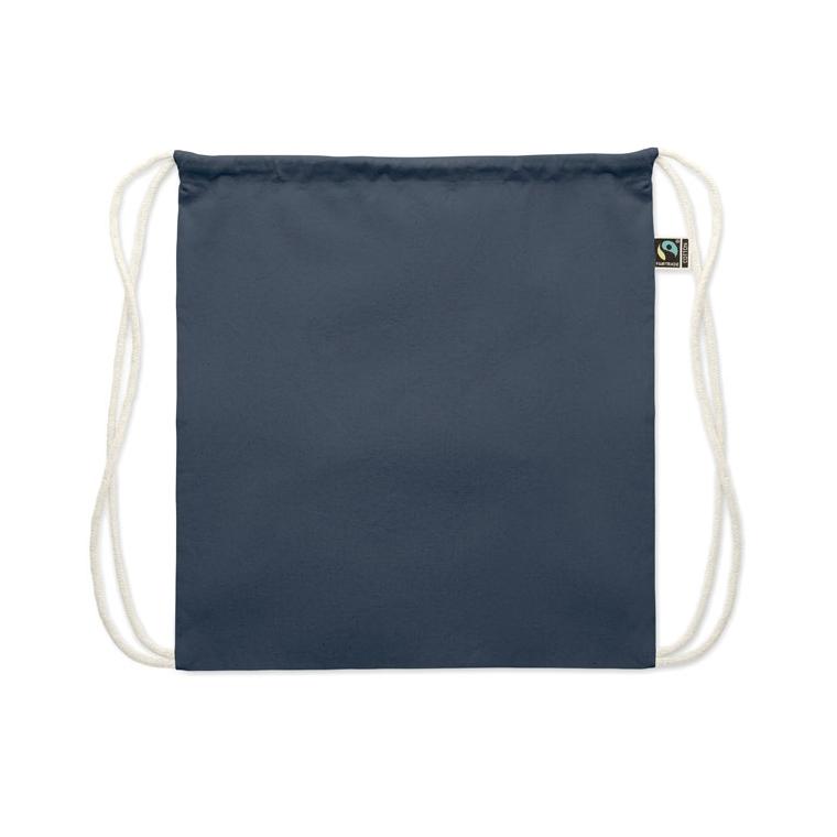 Rucsac cu șnur Fairtrade Osole Draw Colours, 180 g/m² Albastru