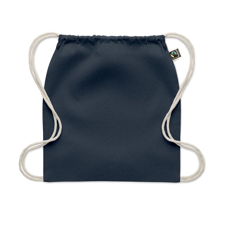 Rucsac cu șnur Fairtrade Osole Draw Colours, 180 g/m² Albastru