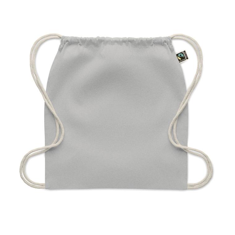 Rucsac cu șnur Fairtrade Osole Draw Colours, 180 g/m² Gri