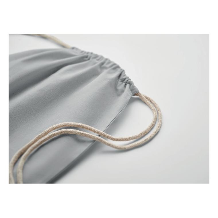 Rucsac cu șnur Fairtrade Osole Draw Colours, 180 g/m² Gri