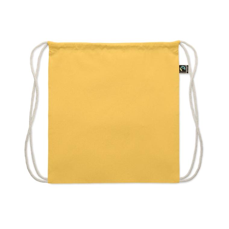 Rucsac cu șnur Fairtrade Osole Draw Colours, 180 g/m² Galben