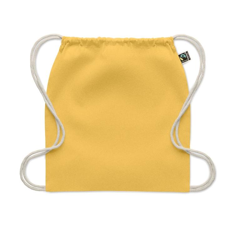 Rucsac cu șnur Fairtrade Osole Draw Colours, 180 g/m² Galben