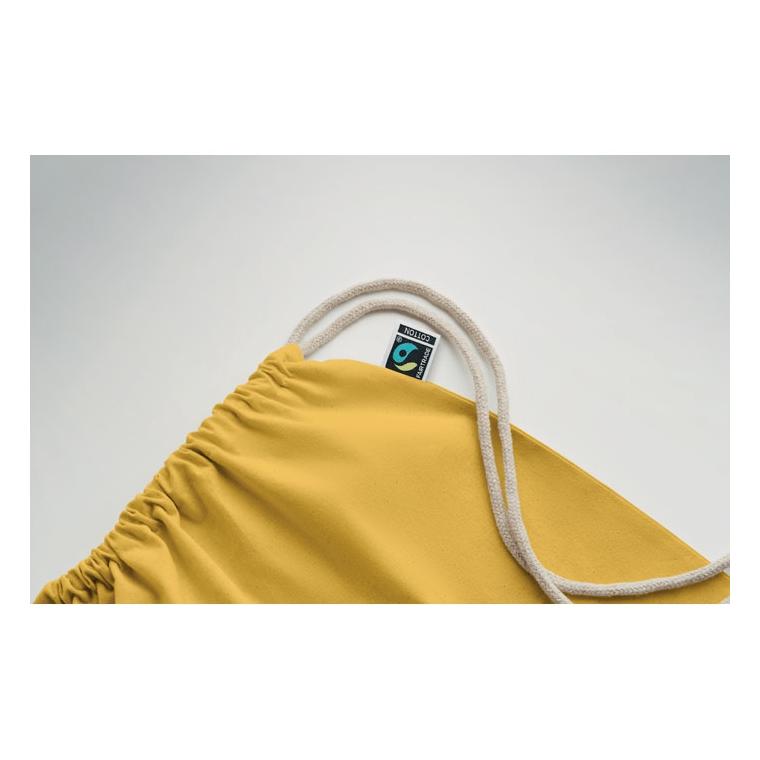Rucsac cu șnur Fairtrade Osole Draw Colours, 180 g/m² Galben