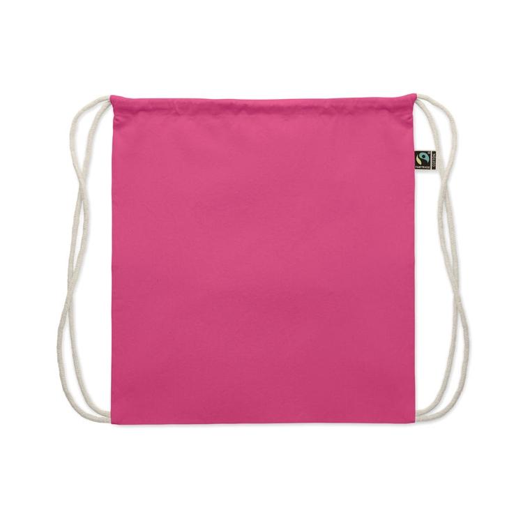 Rucsac cu șnur Fairtrade Osole Draw Colours, 180 g/m² Fuchsia