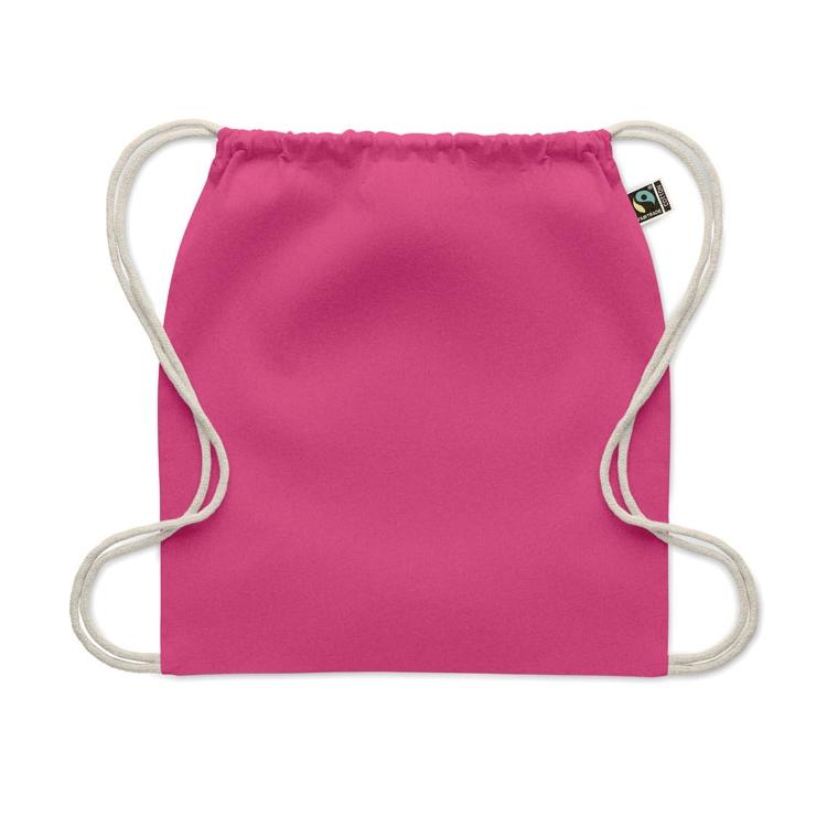 Rucsac cu șnur Fairtrade Osole Draw Colours, 180 g/m² Fuchsia