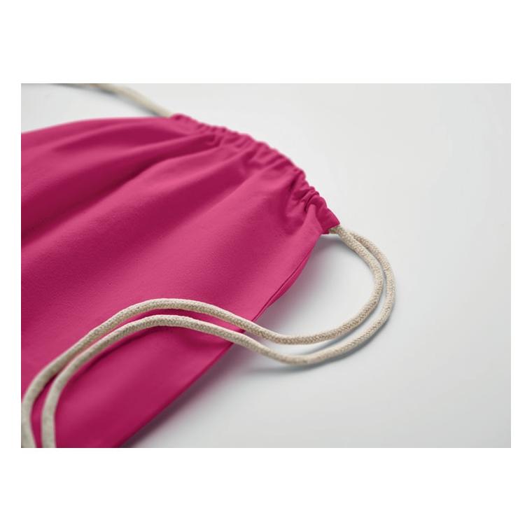 Rucsac cu șnur Fairtrade Osole Draw Colours, 180 g/m² Fuchsia