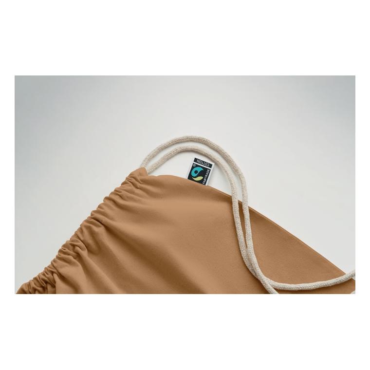 Rucsac cu șnur Fairtrade Osole Draw Colours, 180 g/m² Fildeș