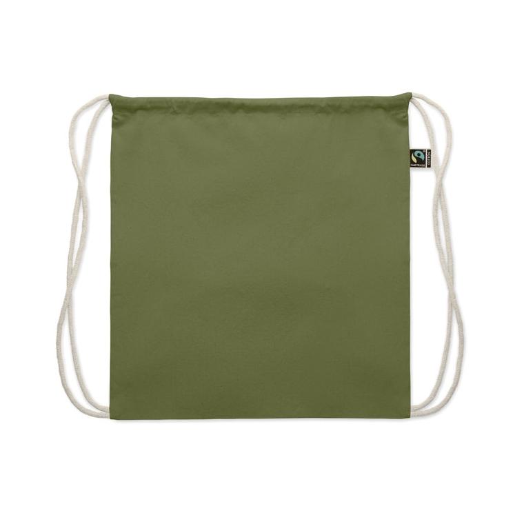 Rucsac cu șnur Fairtrade Osole Draw Colours, 180 g/m² Verde Inchis