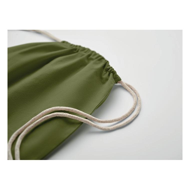 Rucsac cu șnur Fairtrade Osole Draw Colours, 180 g/m² Verde Inchis