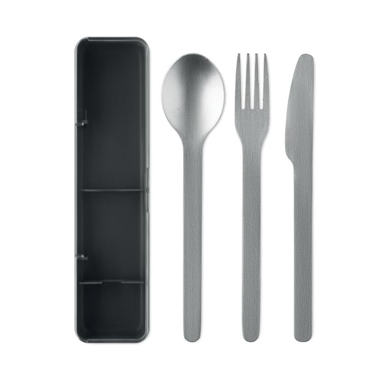 Set tacâmuri din oțel inoxidabil Mesteck Negru