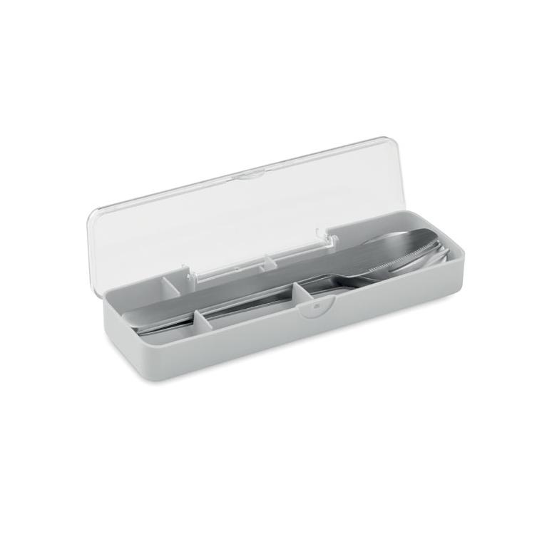Set tacâmuri din oțel inoxidabil Mesteck Gri