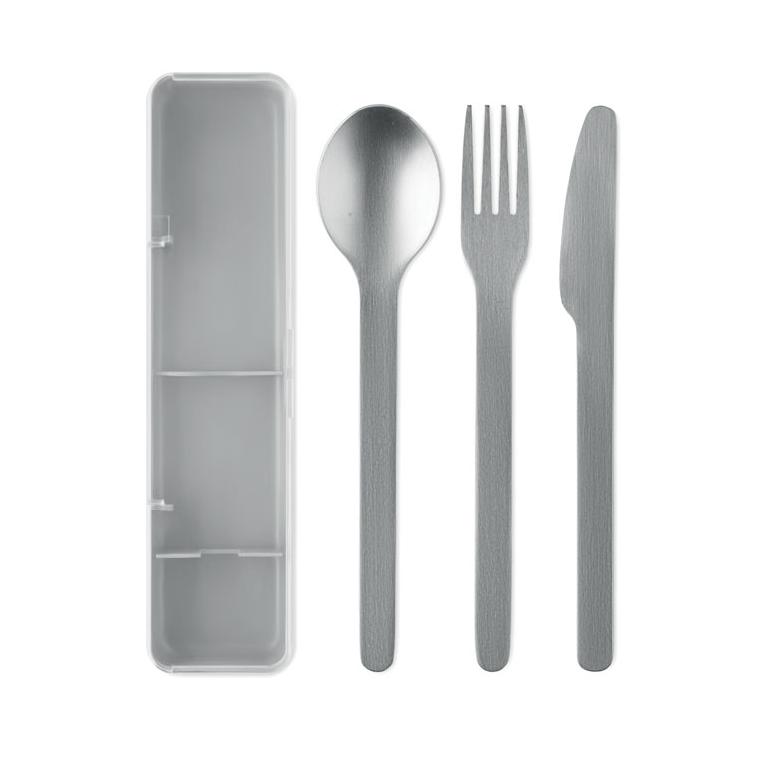 Set tacâmuri din oțel inoxidabil Mesteck Gri