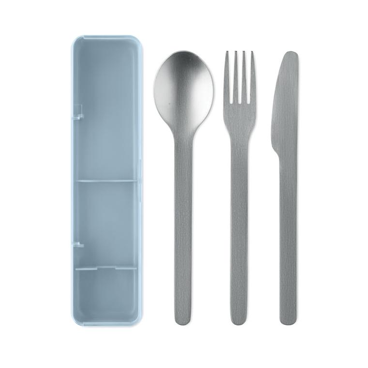 Set tacâmuri din oțel inoxidabil Mesteck Albastru deschis