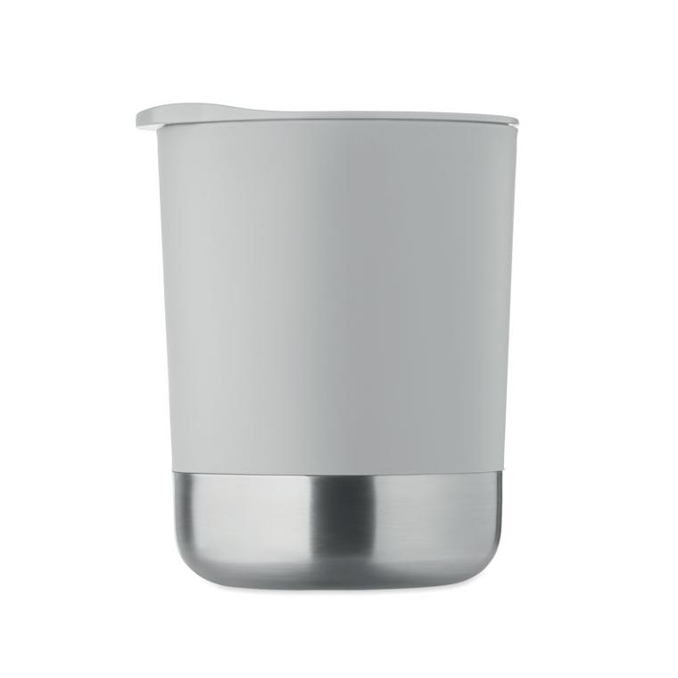 Cană cu perete simplu Beaker, 300 ml Gri