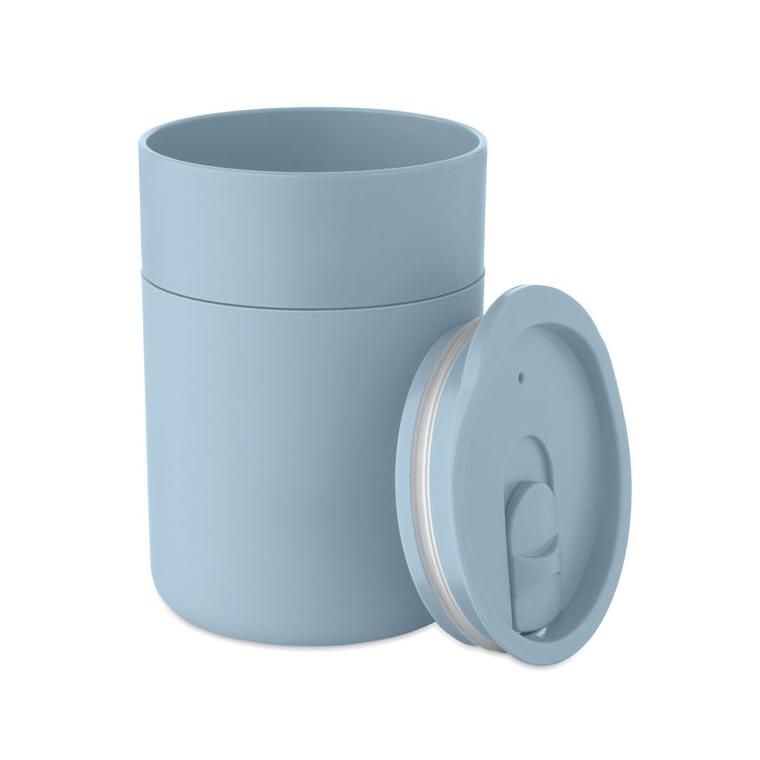 Cană termică din PP Goblet, 330 ml Albastru deschis