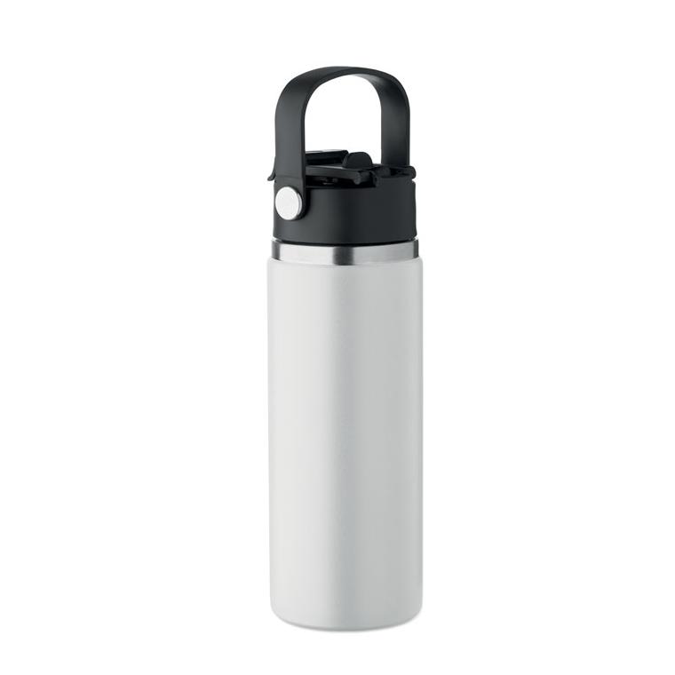 Sticlă cu perete dublu Suma Grip, 500 ml Alb