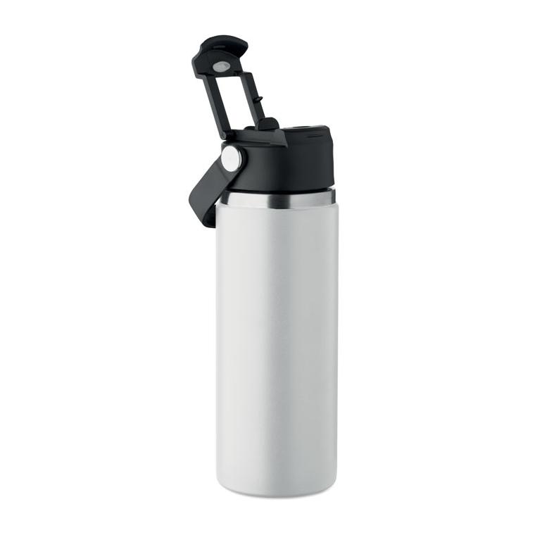 Sticlă cu perete dublu Suma Grip, 500 ml Alb